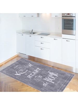 Eliana Home Dijital Baskı Yıkanabilir Kaymaz Taban Mutfak Halısı ve Yolluk  LNA2055-SD522