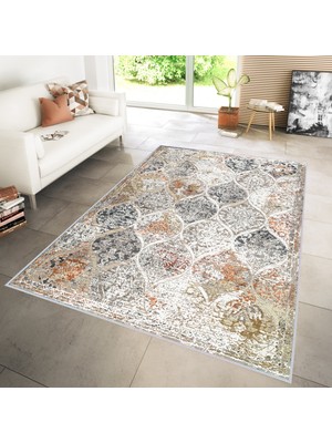 Eliana Home Dijital Baskı Yıkanabilir Kaymaz Taban Salon Halısı ve Yolluk LNA1115