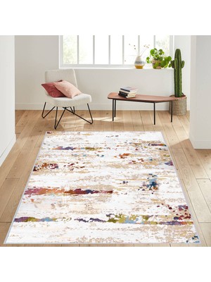 Eliana Home Dijital Baskı Yıkanabilir Kaymaz Taban Salon Halısı ve Yolluk  LNA1498