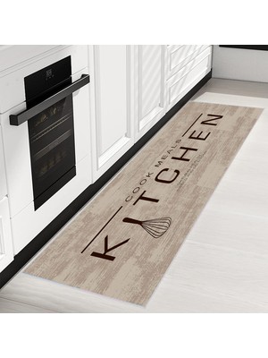 Eliana Home Dijital Baskı Yıkanabilir Kaymaz Taban Mutfak Halısı ve Yolluk  LNA2053-SD519