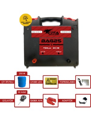Cupgel Çita - Hayvancılık / Besicilik Için Hazır Elektrikli Çit Makinesi Başlangıç Seti – 2