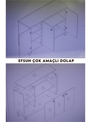 Sandalie Home Efsun Rose Dekoratif Çok Amaçlı Dolap