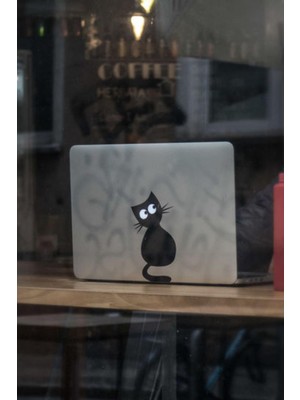 Hellove Laptop Kedi Stickeri Kedi Stickeri Bilgisayar Üzerine Sticker