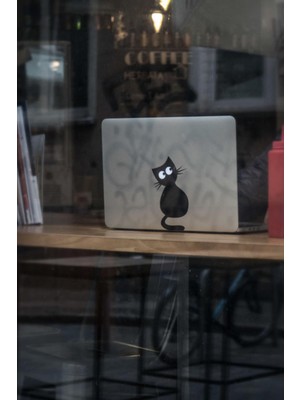 Hellove Laptop Kedi Stickeri Kedi Stickeri Bilgisayar Üzerine Sticker