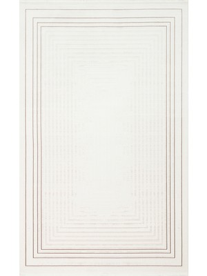 Eko Halı Lykıa Lky 04 Cream Beıge Sade ve Modern Desenli Yumuşak Tuşeli Akrilik Makine Dokuması Halı
