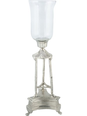 Vitale Franc Dekoratif Mumluk Silver 23X23X69 cm AK.IU0464