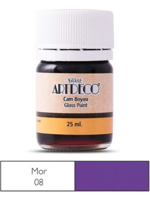 Artdeco Cam Vitray Boyası 25 Ml. 08 Mor