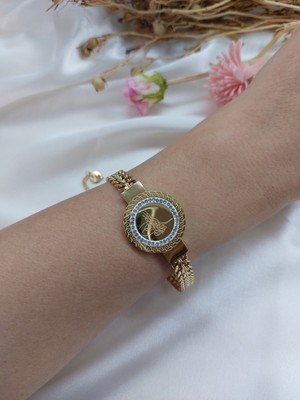 My Dream Osmanlı Tuğrası 316L Çelik Gold Bileklik
