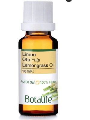 Botalife Limon Otu Yağı 10 ml Uçucu Esansiyel Yağ ile Ev Yapımı Deodorantlar İçin