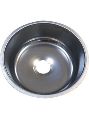 NSP Evye Krom Evye Geniş Sifon Yuvarlak 38CM Desenli Sifonsuz