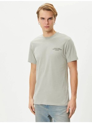 Koton 4SAM10056HK Koton Erkek T-Shirt Gri