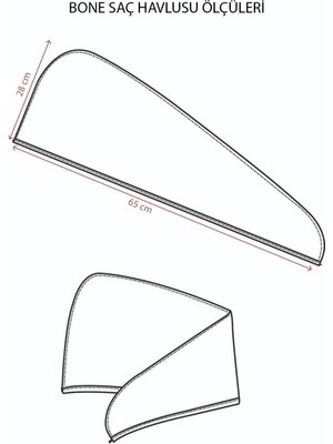 Denizli Concept Bone 2'li Saç Havlusu Kahverengi