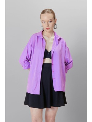 Hakke Oversize Uzun Basic Gömlek