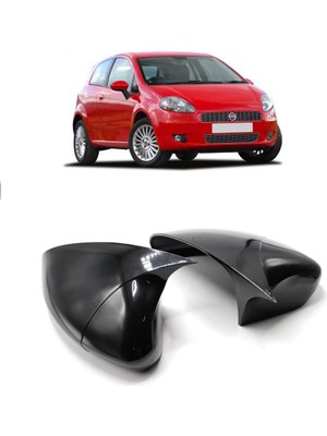 Cardanadam Shop Fiat Grande Punto Yarasa Ayna Kapağı Parlak Siyah Yapıştırmalı Kolay Montaj Bedava Kargo