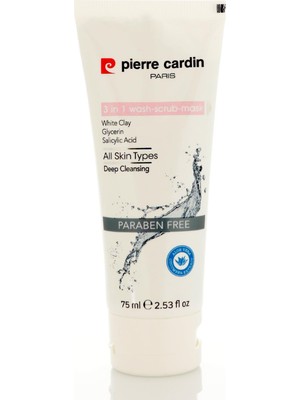 Pierre Cardin 3'ü 1 Arada Yüz Temizleme Peeling Maskesi- 75 ml - In 1 3 In 1 Face Mask