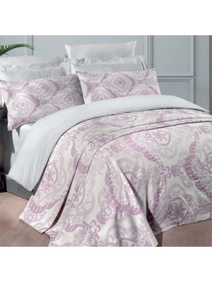 Maxstyle Jakarlı Katya Pudra Yatak Örtüsü