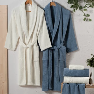 Home Luiza Banyo Seti-6 Parça-Indigo