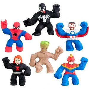Marvel Mini 6li GJM07000, Örümcek Adam Venom Kaptan Marvel Groot Kaptan Amerika Black Widow Paket Figür Oyuncak