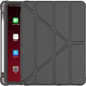 TEKNETSTORE Samsung Galaxy Tab A9 8.7 Inç Uyumlu Kalem Bölmeli Uyku Modlu Arkası Silikon Kapak Kılıf SM-X110