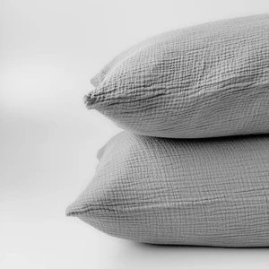 Anne Sesi Multi Müslin 2'li Yastık Kılıfı %100 Organik Pamuk , 50X70 cm (Kırık Beyaz)