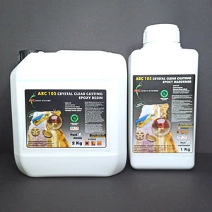 Epoksi Reçine  Ultra Şeffaf Hobi Epoksi Seti ARC105 3 kg Set