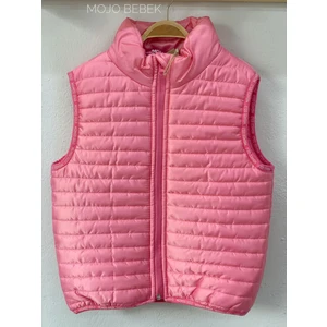 Midimod Unisex Fermuarlı Şişme Yelek M21301 Pembe