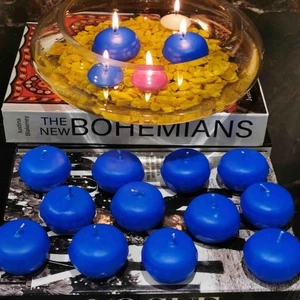 Iv Candles 12'li Mavi Macaron Suda Yüzen Terapi Mum