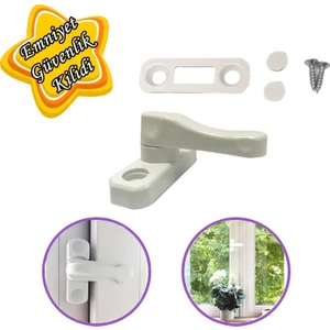 Güvenlik Kilidi Bebek Çocuk Pvc Kapı Pencere Emniyet Kilidi Mandalı Cam Hırsız Kilidi Beyaz
