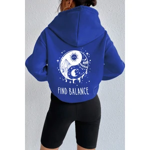 Uygun Tarz Fermuarlı Kapüşonlu Unisex Sweatshirt