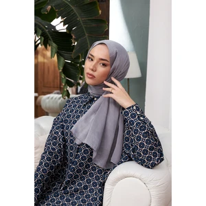 Moda Mevsimi Janjan Abiye Şal Kül Gri