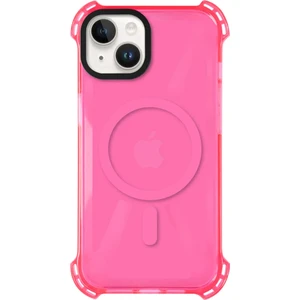 Case 4u Apple iPhone 14 Magsafe Kablosuz Şarj Özellikli Mıknatıslı Şeffaf Pembe Renkli Kılıf
