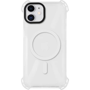 Case 4u Apple iPhone 12 Magsafe Kablosuz Şarj Özellikli Mıknatıslı Şeffaf Beyaz Renkli Kılıf