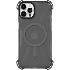 Case 4u Apple iPhone 12 Pro Max Magsafe Kablosuz Şarj Özellikli Mıknatıslı Şeffaf Siyah Renkli Kılıf