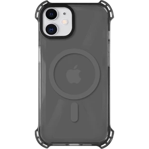 Case 4u Apple iPhone 12 Magsafe Kablosuz Şarj Özellikli Mıknatıslı Şeffaf Siyah Renkli Kılıf