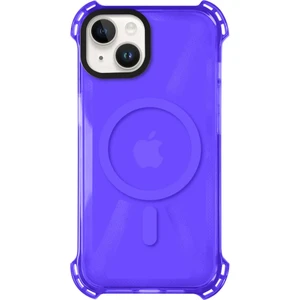 Case 4u Apple iPhone 14 Magsafe Kablosuz Şarj Özellikli Mıknatıslı Şeffaf Mor Renkli Kılıf