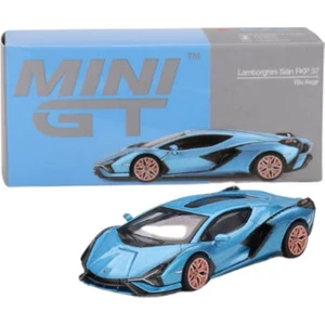 Mini Gt Lamborghini Sián Fkp 37 Blu Aegir 1:64