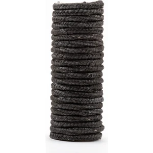 CAM ELYAF ÖRGÜLÜ GRAFİTLİ 12*12 MM (5 MT)