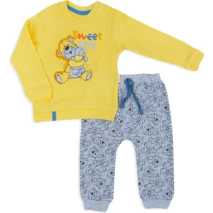 Unisex Bebek Sweet Toy Baskılı Ayıcık Desenli 2li Raporlu Takım