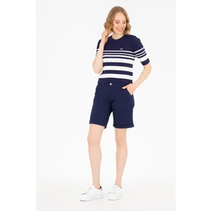 U.S. Polo Assn. Kadın Lacivert Şort / Bermuda 50263220-VR033