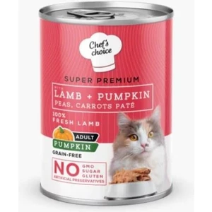 Chef's Choice Kuzu Etli ve Bal Kabaklı Tahılsız Ezme Yetişkin Kedi Konservesi 400GR