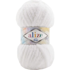 Softy Mega (Kalın) 55 Beyaz El Örgü Ipi