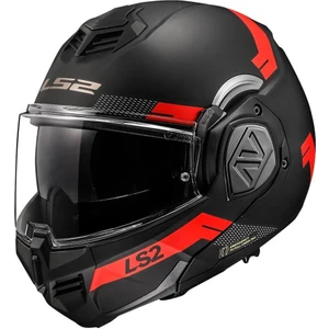 Ls2 Advant Bend Mat Siyah - Kırmızı Çene Açılır Kask