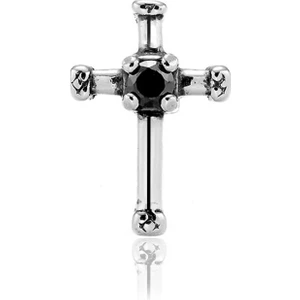 Klasik Haç & Çarmıh Zirkon Taşlı 316L Çelik Unisex Küpe