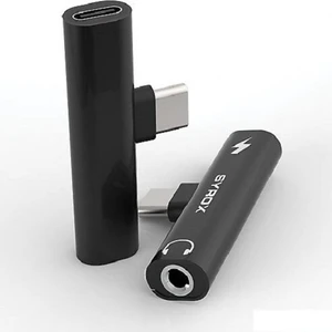 DT30T-TA Type-C To Kulaklık ve Hızlı Şarj Girişi Çevirici (Type-C To Type-C & Aux) Splitter Adaptör Hifi 3.0A