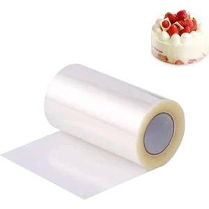 Tinky Winky Yüksek Boy Şeffaf Pasta Yan Dekor Film Jelatin-Krema Tutucu 25 Metre