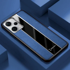 Xiaomi Redmi Note 12 Pro 5g Uyumlu Kılıf Zebana Premium Deri Kılıf Mavi