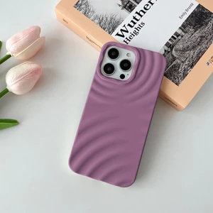 Apple iPhone 15 Pro Uyumlu Kılıf Zebana 3D Water Silikon Kılıf Mor