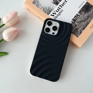 Apple iPhone 15 Pro Uyumlu Kılıf Zebana 3D Water Silikon Kılıf Siyah