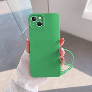 Apple iPhone 15 Plus Uyumlu Kılıf Zebana Love Yumuşak Silikon Kılıf Açık Yeşil