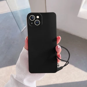 Apple iPhone 15 Plus Uyumlu Kılıf Zebana Love Yumuşak Silikon Kılıf Siyah